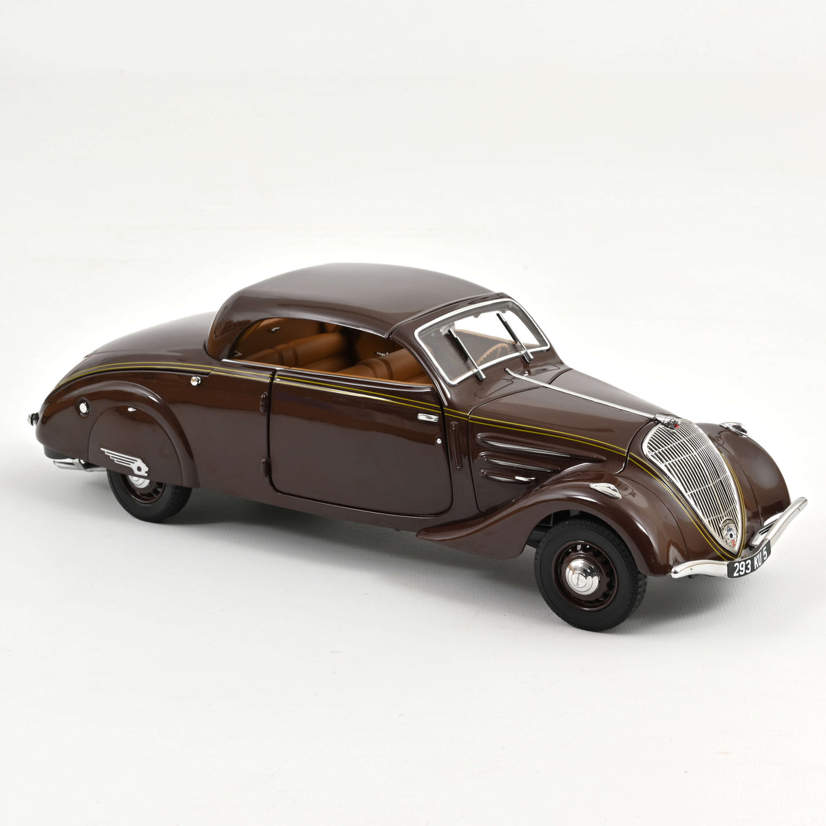 NOREV 184873 Peugeot 402 Eclipse 1937 Chocolat - Miniature 1/18, Prévente