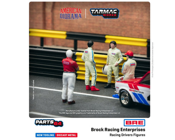 Figures Set Racer Drivers 1/64 TARMAC T64F-006-BRE1