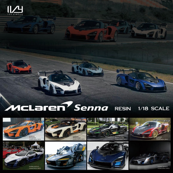 [ Pré-commande ] McLaren Senna Orange/Blue 1/18 IVY