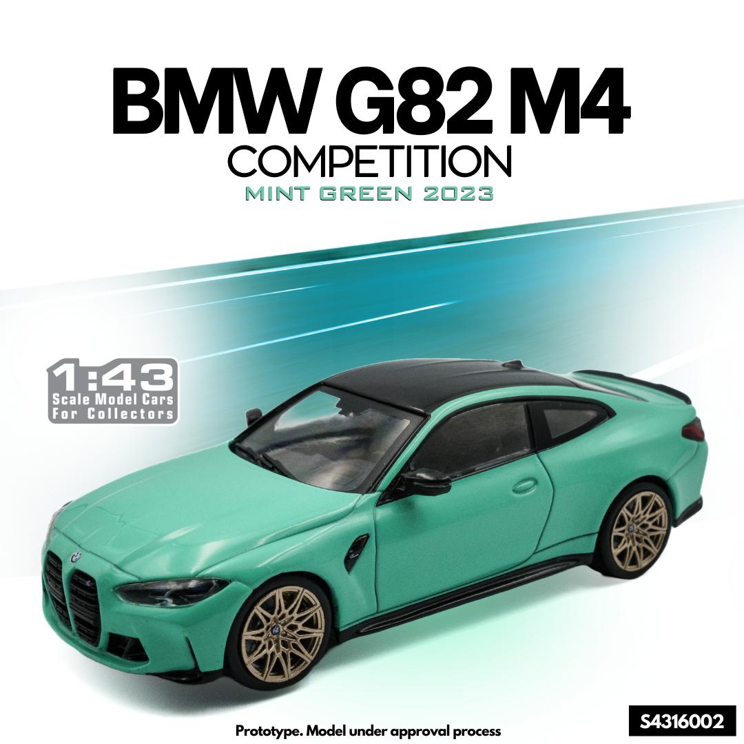 Bmw Miniature BMW M4 Competition 1:43 Solido - Rouge Imola 2023 - Pour Collectionneurs Solido 1/18