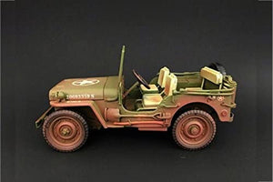 Jeep Willys US Army Dirty Version 1944 1/18 AMERICAN DIORAMA 77404A