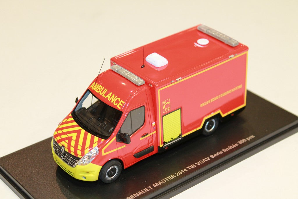 Camion De Pompiers Renault Master 1/43 - Modèle Rouge V. SAPEUR POMPIERS, Neuf