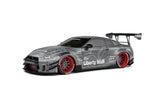 Nissan GT-R (R35) Liberty Walk Silver 1/18 SOLIDO S1805810