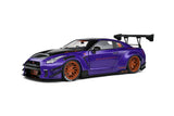 Nissan GT-R R35 Liberty Walk Body Kit Purple 1/18 SOLIDO S1805812