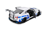 Nissan GT-R R35 Liberty Walk Body Kit White & Blue 1/18 SOLIDO S1805816