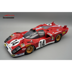 Ferrari 512S 5.0L V12 Team Scuderia Filipinetti #14 24h Le Mans 1970 1/12 TECNOMODEL TM12-02G