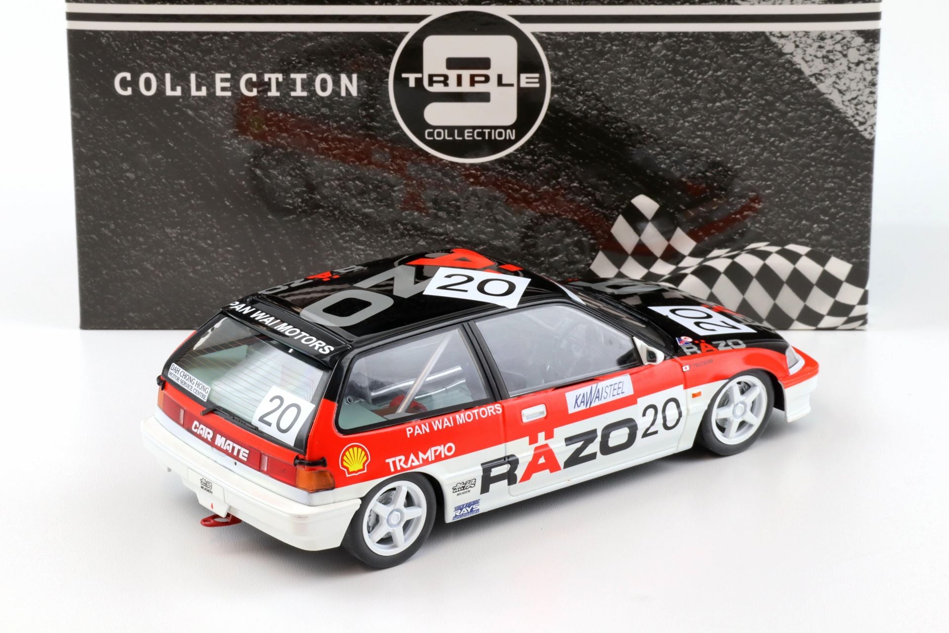 Honda Civic EF3 #20 Macau GP Razo Trampio 1/18 TRIPLE9 T9-1800106