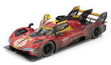 Ferrari 499P 3.0L Turbo V6 #50 Winner 24h Le Mans 2024 ( After Race Version ) 1/18 BBURAGO 18-16312D