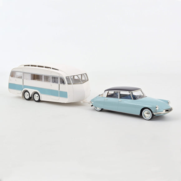 Citroën DS 19 1959 + Caravane Hénon 1/18 NOREV 181760