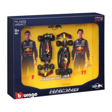 Coffret Duo Red Bull F1 RB20 Saison 2024 1/43 BBURAGO 18-38099-PACK2