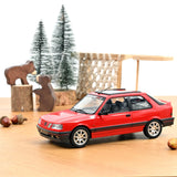 Peugeot 309 GTI 1990 Rouge Vallelunga + déco PTS 1/18 NOREV 184889