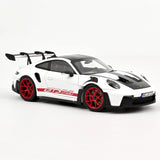 [ Pré-commande ] Porsche 911 GT3 RS Pack Weissach 2022 Blanc / Rouge 1/18 NOREV 187373