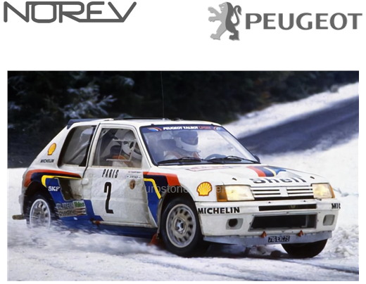 [ Pré-commande ] Peugeot 205 Turbo16 T16 Rallye Monte Carlo 1985 1/18 NOREV 184864