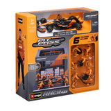 Diorama McLaren F1 MCL38 Garage Pit Stop Lando Norris 1/43 BBURAGO 18-38451-N