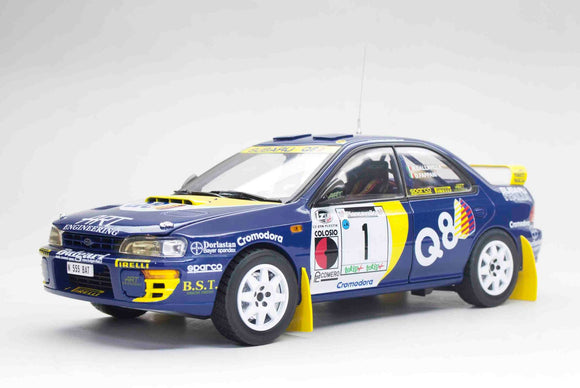 Subaru Impreza 555 #1 Winner Rallye Piancavallo 1998 1/18 SUNSTAR SUN5514