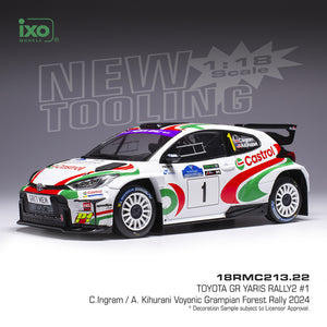 Toyota Yaris GR Rally2 #1 Rallye Grampian Forrest 2024 1/18 IXO 18RMC213.22