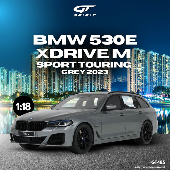 BMW 530E Xdrive M Sport Touring Grey 2023 1/18 GT SPIRIT GT485