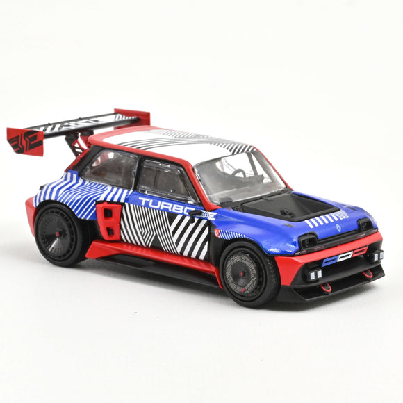 Renault 5 Turbo 3E E-Tech 100% Electric 2023 Blue & Red 1/43 NOREV 517967