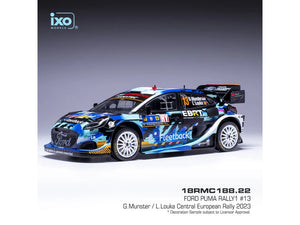 Ford Puma Rally1 #13 Rallye Europe Centrale 2023 1/18 IXO 18RMC188.22