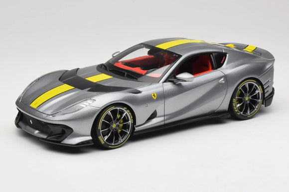 Ferrari 812 Competizione 2021 Grey 1/18 BBURAGO SIGNATURE 18-01647