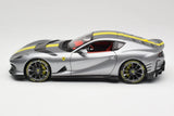 Ferrari 812 Competizione 2021 Grey 1/18 BBURAGO SIGNATURE 18-01647