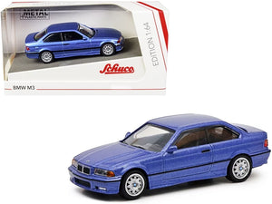 BMW M3 E36 Blue Metallic 1/64 SCHUCO 452027200
