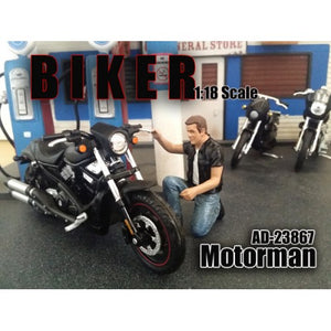 Figurine Biker 1/18 AMERICAN DIORAMA 23867