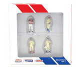 Figures Set Racer Drivers 1/64 TARMAC T64F-006-BRE1
