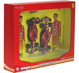 Coffret Duo Ferrari SF-24 F1 Saison 2024 1/43 BBURAGO 18-36856-PACK2
