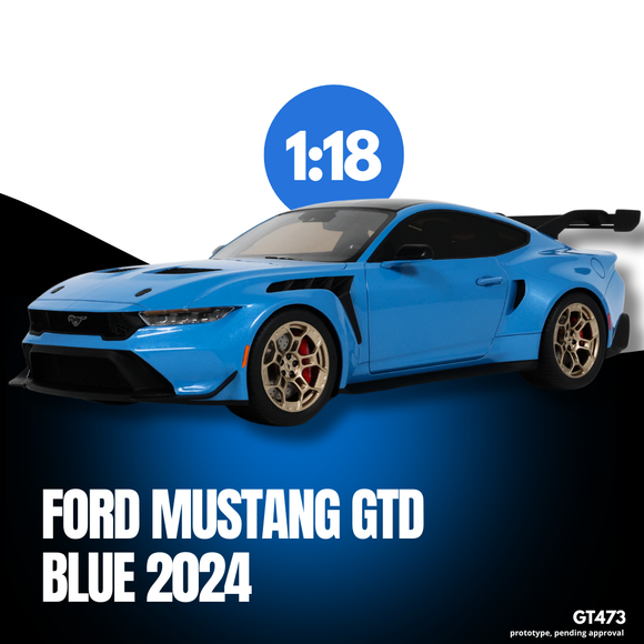 [ Pré-commande ] Ford Mustang GTD Grabber Blue 2024 1/18 GT SPIRIT GT473