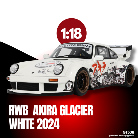 [ Pré-commande ] Porsche RWB Akira Glacier White 2024 1/18 GT SPIRIT GT508