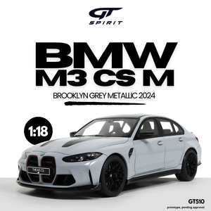 [ Pré-commande ] BMW M3 CS M Brooklyn Grey Metallic 2024 1/18 GT SPIRIT GT510