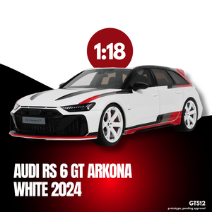 [ Pré-commande ] Audi RS6 GT Arkona White 2024 1/18 GT SPIRIT GT512