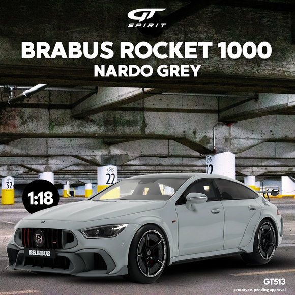 [ Pré-commande ] Mercëdes-Benz Brabus Rocket 1000 Nardo Grey 1/18 GT SPIRIT GT513