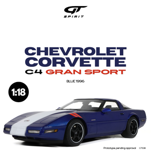 [ Pré-commande ] Chevrolet Corvette C4 Gran Sport Blue 1996 1/18 GT SPIRIT GT538