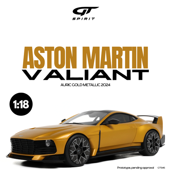 [ Pré-commande ] Aston Martin Valiant Auric Gold Metallic 2024 1/18 GT SPIRIT GT546