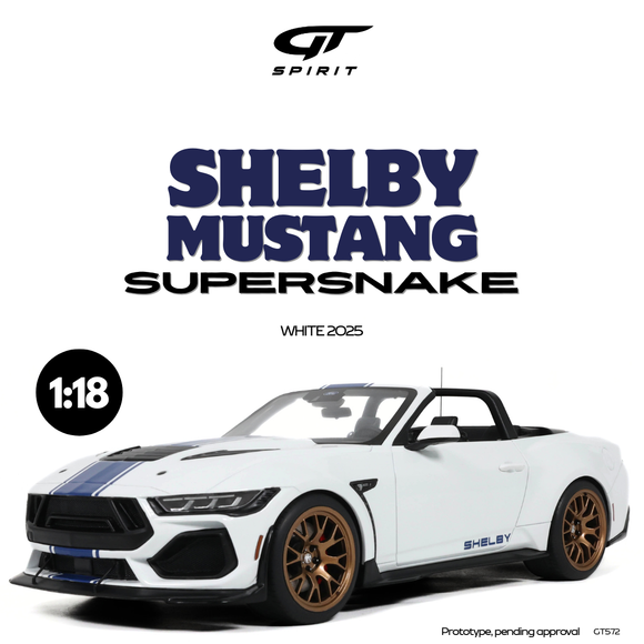 [ Pré-commande ] Ford Shelby Mustang Supersnake White 2025 1/18 GT SPIRIT GT572