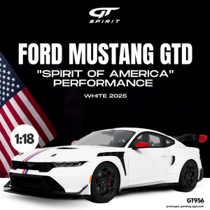 [ Pré-commande ] Ford Mustang GTD " Spirit of America " Performance White 2025 1/18 GT SPIRIT GT956