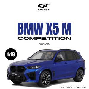 [ Pré-commande ] BMW X5 M Compétition Blue 2023 1/18 GT SPIRIT GT967