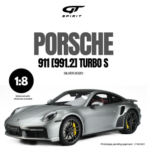 [ Pré-commande ] Porsche 911 (992.1) Turbo S Silver 2020 1/8 GT SPIRIT GTS801801