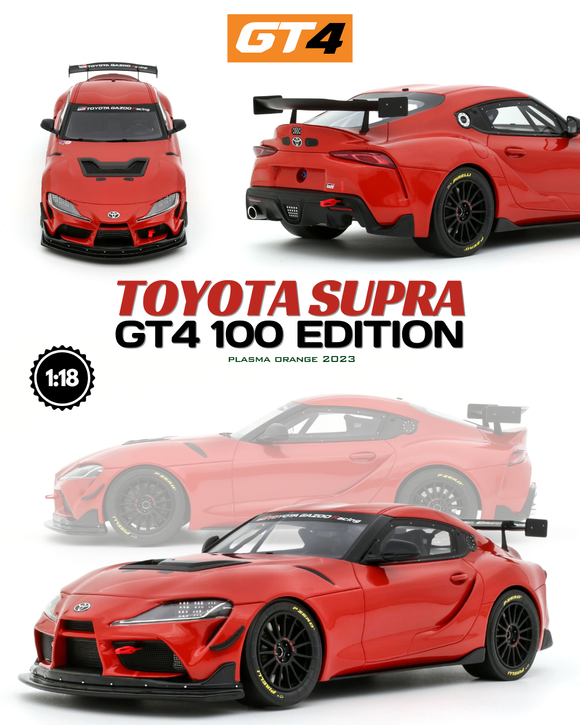[ Pré-commande ] Toyota Supra GT4 100 Edition Orange 2023 1/18 OTTOMOBILE OT1123