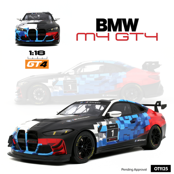 [ Pré-commande ] BMW M4 GT4 White 2024 1/18 OTTOMOBILE OT1125