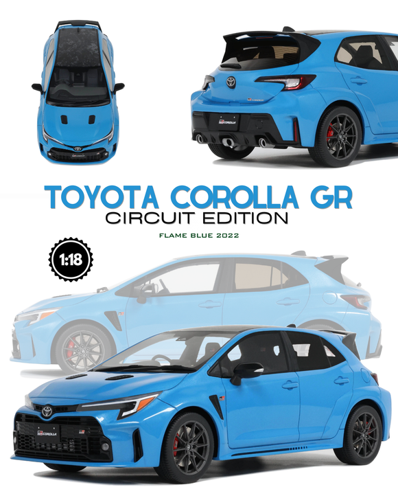 Toyota Corolla GR Circuit Edition Blue 2022 1/18 OTTOMOBILE OT1169