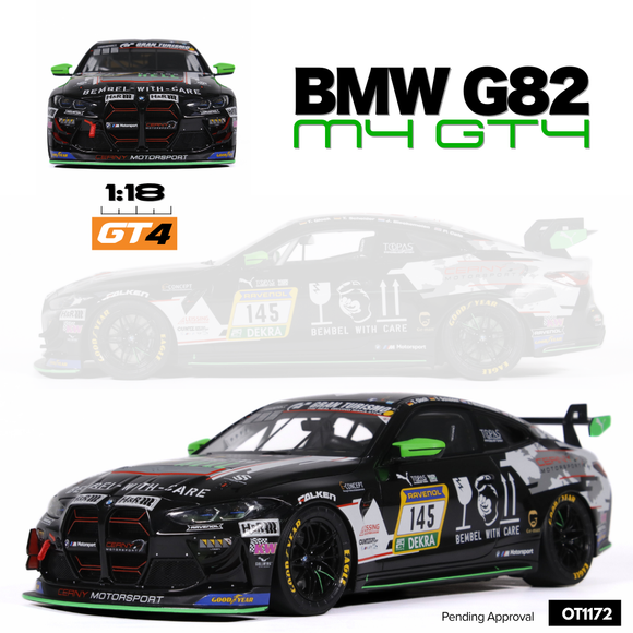 [ Pré-commande ] BMW M4 GT4 Black Cerny Motorsport 2024 1/18 OTTOMOBILE OT1172