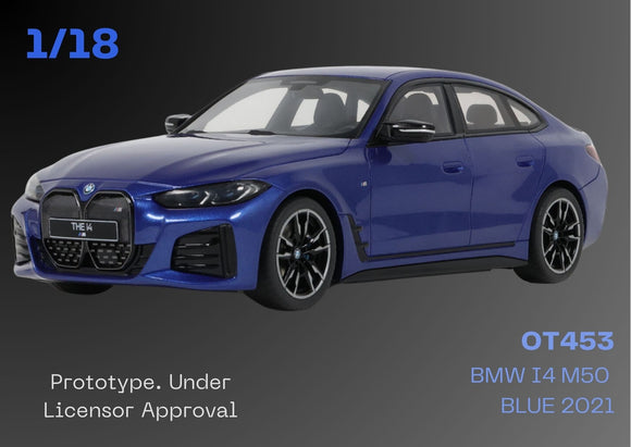 BMW I4 M50 Blue 2021 1/18 OTTOMOBILE OT453