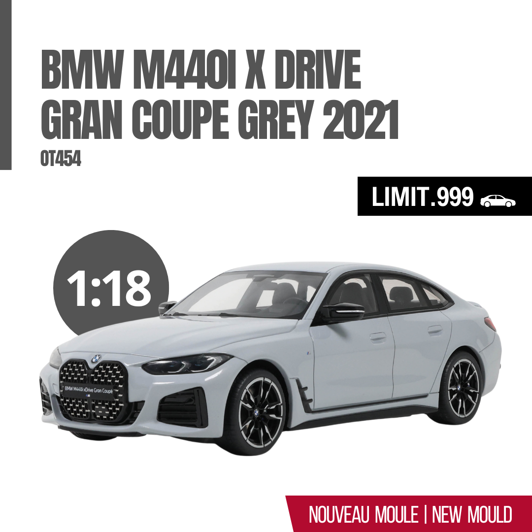 BMW M440i XDrive Gran Coupe 2021 Gris – 1/18 OttOmobile OT454 – Résine