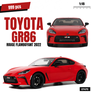 Toyota GR86 Rouge Flamboyant 2022 1/18 OTTOMOBILE OT470
