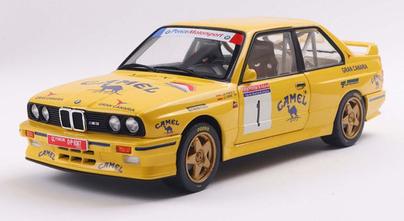 BMW M3 E30 Gr.A #1 Yellow Rallye Asturias 1992 1/18 SOLIDO S1801528