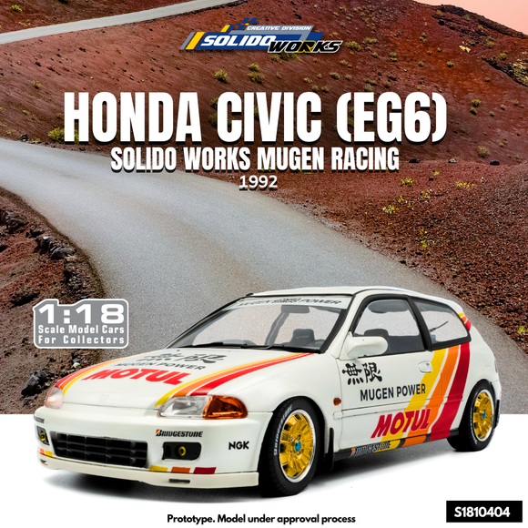 VOITURE SOLIDO HONDA Civic Eg6 Mugen Racing 1992 1:18 Neuf.b Preventes VOITURE SOLIDO HONDA Civic Eg6 Mugen Racing 1992 1:18 Neuf.b Preventes