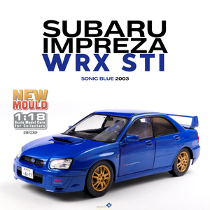 Subaru Impreza WRX STI Blue 2003 1/18 SOLIDO S1812301